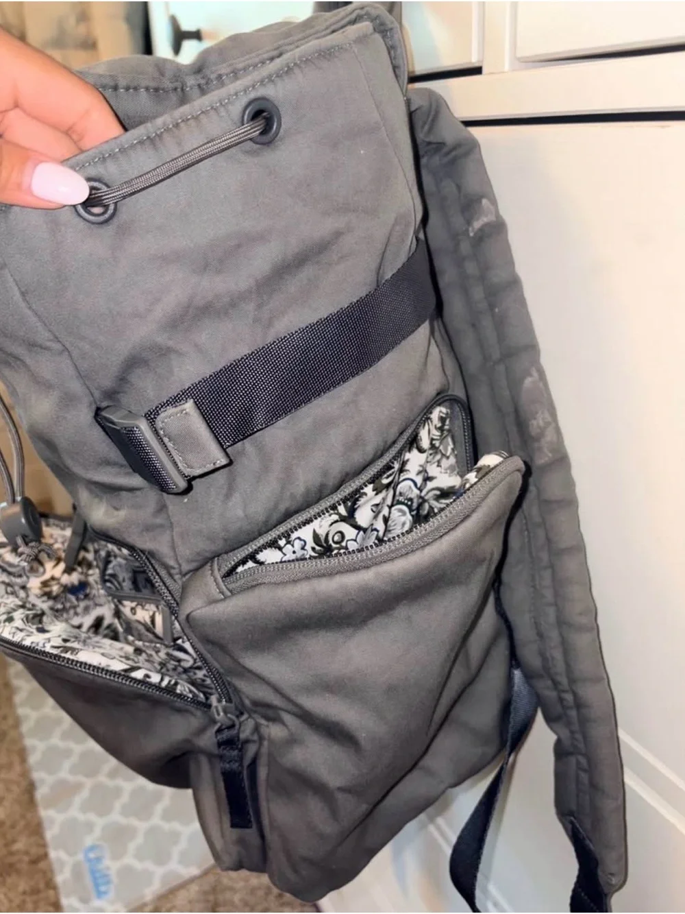 Vera Bradley Charcoal Gray Everyday Backpack